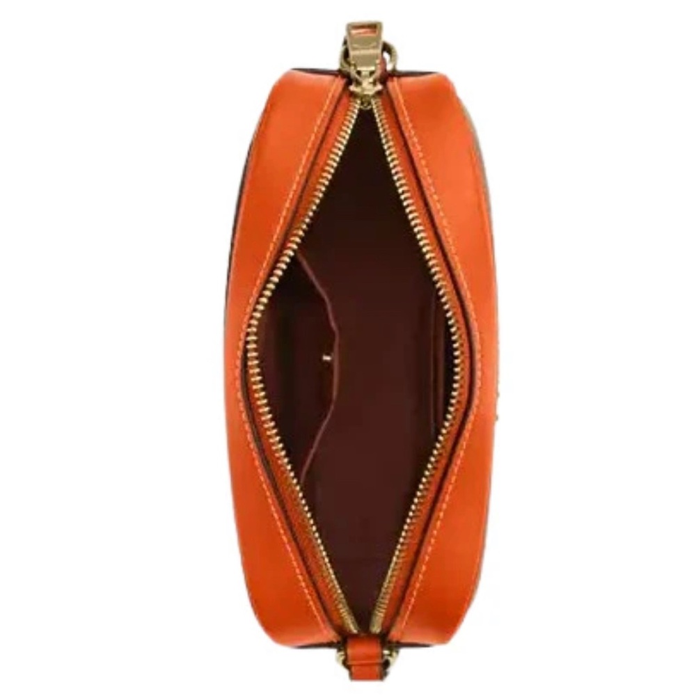 🌸NEW COACH MINI JAMIE CAMERA BAG IN SIGNATURE CANVAS WITH ORANGE PRINT NWT. - Picture 5 of 7